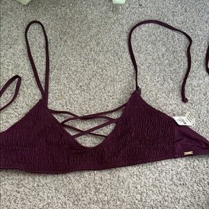 Bikini Top with Crisscross Detail